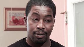 ”Tiny ginger Lola Fae mounted on a thick ebony shaft”