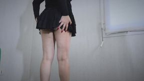 Submissive under my skirt panty fetish
