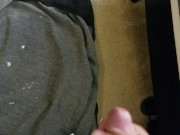 Young Dude Records His Massive Cumshot