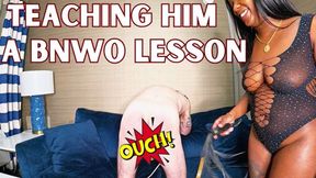 Spanking His White Ass - Queen Ava and Glenn - A spanking scene featuring: ebony female domination, femdom, BNWO, whipping, punishment, and slave training - 720 MP4