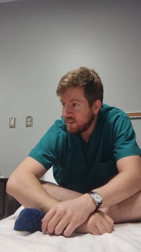 Health Center Fuck-Fest - Taking Off My Scrubs and Kneading Off