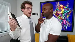 Interracial Heat: Corey Niles Swallows Aaron Trainers Massive Load – 18+