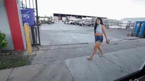 Sexy Latina Kimberly Climbs into Van for Thrilling Sex Adventure