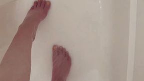 POV: Soapy Feet Shower Tease