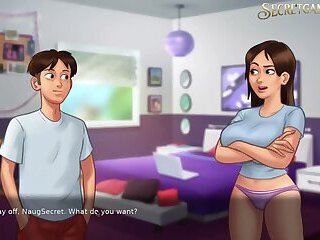 STEPMOM Gets Fucked Her Pussy While She was in The Pool, Creampie Her MILF Pussy - Summertime Saga