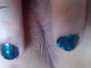 Extreme anus closeup. Cute boy trying new anal plug.