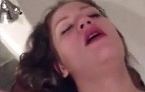 Cute teen doll sex in the bathroom