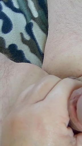 Jerking My Smooth Chubby Cock and Shooting a Thick Cum Load