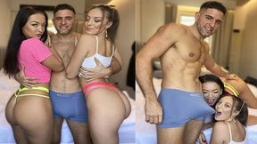 Sexy Brunette & Gorgeous Blonde Czech Threesome Fuck