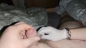 Handjob With Gloves Fetish Handjob