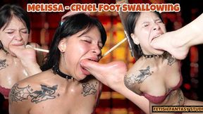 Melissa - Cruel Foot Swallowing (FULL HD MP4)