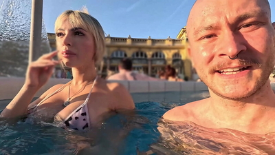 "LET ́S FUCK!" - Busty Latina Sucked & Tit Fucked Me In Thermal Bath of Budapest