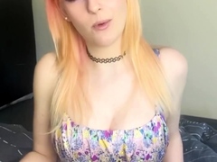 Brunette amateur babe strips off and masturbates