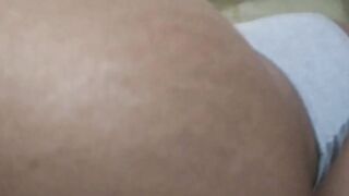 my stepbrother blows my gigantic booty and then inserts his