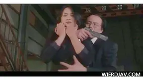 Naked Japanese seductress in ropes fucked hard as sex