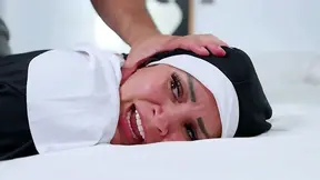 Curvy religious MILF claims anal virginity but takes a huge creampie deep in her ass