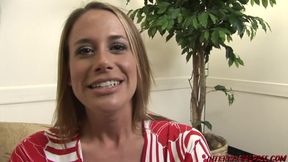 Sexy Milf Kylie loves BBC so much she squirts all over and ruins our couch!