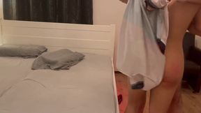 Barcelona Soccer Slut Gushed Choked Destroyed Doggy Discipline