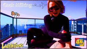 Non-Stop Handjob & Footjob on High Terrace – Covered in Cum