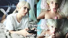 Stepsister Pays for Broken Gamepad with Cum-Face