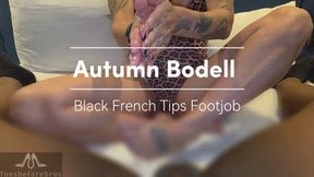 Autumn Bodell Black French Tips Footjob