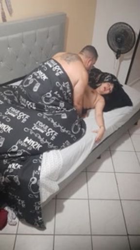 I fuck my mother's husband while she goes to work