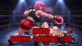 Mixed Boxing Gooning #5B: Ring Queen's Merciless Mesmeric Beatdown (Animated)