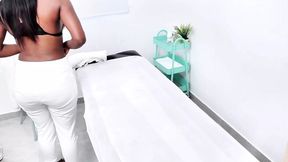 This Nubile Ebony Vixen Gets Intimately Massaged To Satisfy Her Voracious Libido