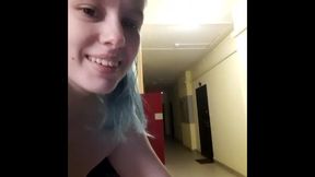 I masturbate in the entrance where neighbors can see me, private webcam chat