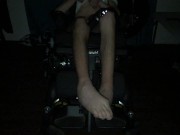 Watch My Leg Spasms During an Intense Orgasm In My Wheelchair