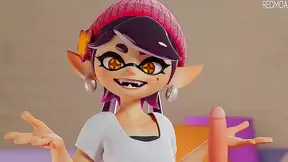 Callie & Marie from Splatoon Take On Anonymous for Hot 3D Hentai Action