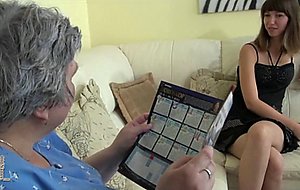 Old nanny beautifull teen is licking old bbw mature
