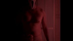 Batendo punheta, gozando e dando recado para as putinhas