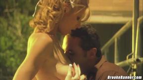 Stepdad's Creamy Surprise on 19-Year-Old Brooke Banner