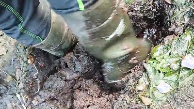 employees of this peat factory walk the path every day
