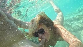 the non-mermaid: big-ass teen lina fucked in a vacation paradise (underwater sex)