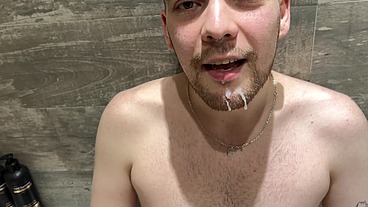 Caught My Buddy Cumming and Covered His Face With My Load
