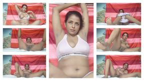 S-293. Bhabhi show her pussy on camera and pressing her big boobs