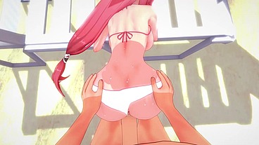 Yae Miko Bikini sex on the beach POV Genshin Impact - Thanks