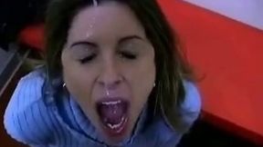 That milfie sexy lady just gave me a quick blowjob in the dressing room