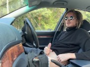 Caught jerking off - Public dick flash