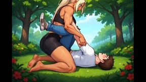 Mixed Wrestling Confessions #120B: My Dominating Confession of Silencing a Skeptic (Animated)