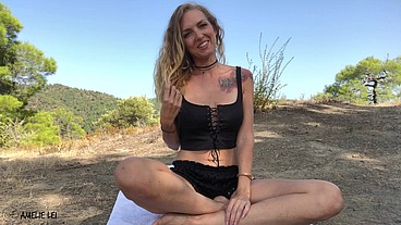 Alone outdoor! Do you jerk off with me? [GER]