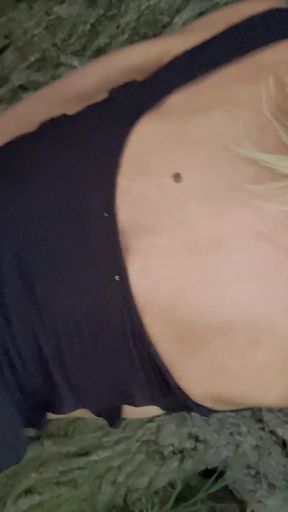 Blonde Slut!! a Quickie Just off the Road!!