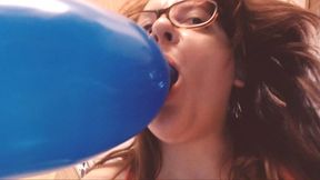 Bouncing Bliss: Nicoletta and Her Big Blue Balloon 1080HD