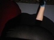 ,Spanked by Belt, Hands, and Purple Whip. Shaking Ass for Daddy and Rimming Asshole