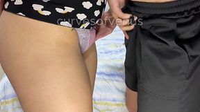 Strokin' My Dick With Step-sis, Blowin' My Load in Her Gaping Cunt