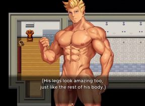 Stranger enters the locker room and makes me excited.