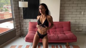Colombian cutie Breiny Zoe rides and dances on my cock in POV