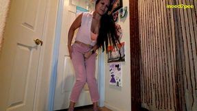 jazmine cruz desperate on both ends peeing pants